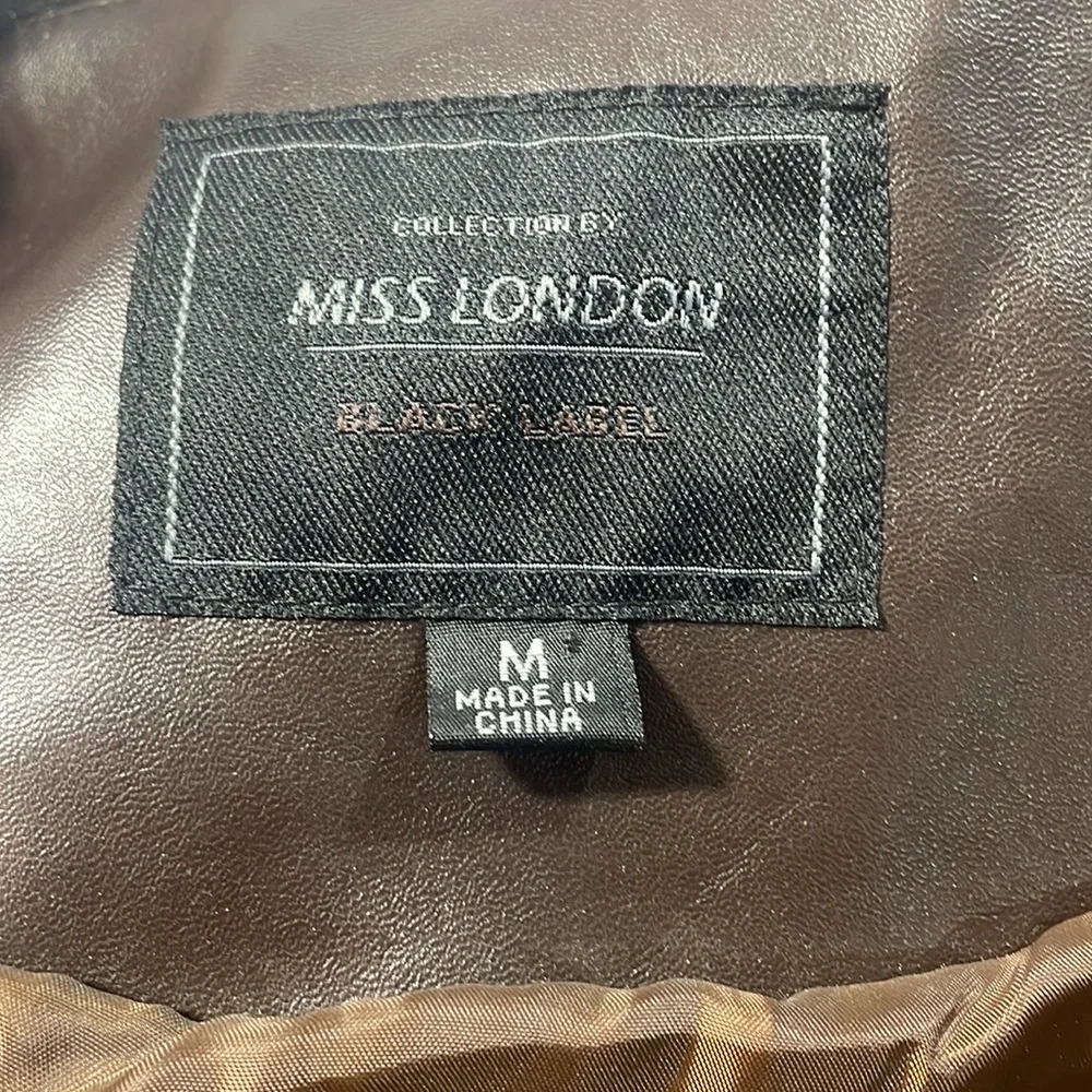 Miss London, Retro Faux Fur Vest, Size Medium, brown, Vintage look - Picture 6 of 11